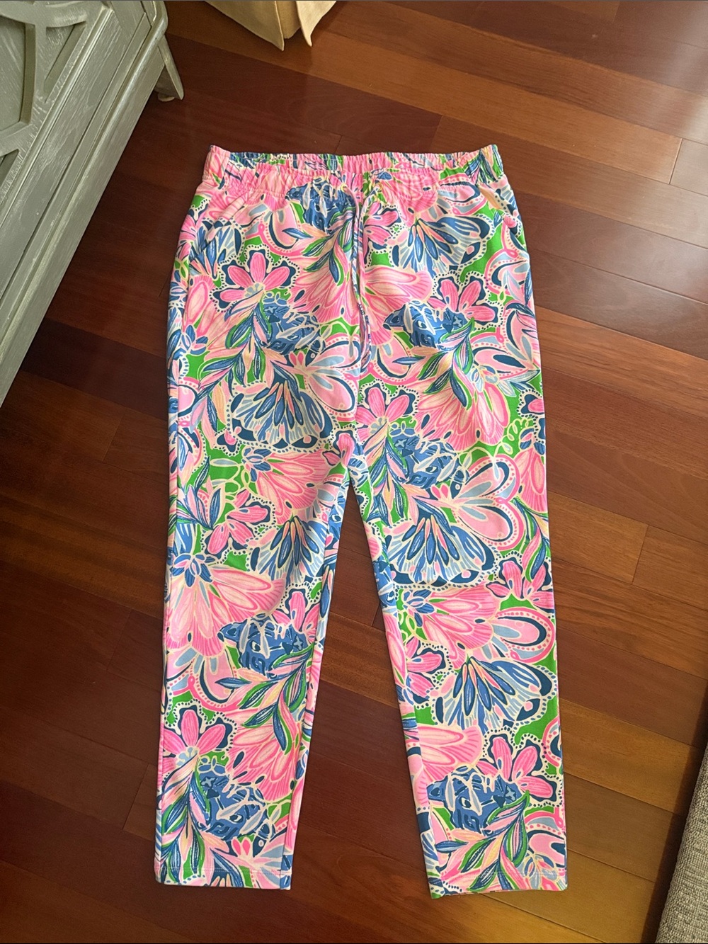 Lilly Pulitzer Pink Multicolor Floral Stretch Leggings